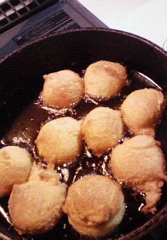 揚げたてをどうぞ。