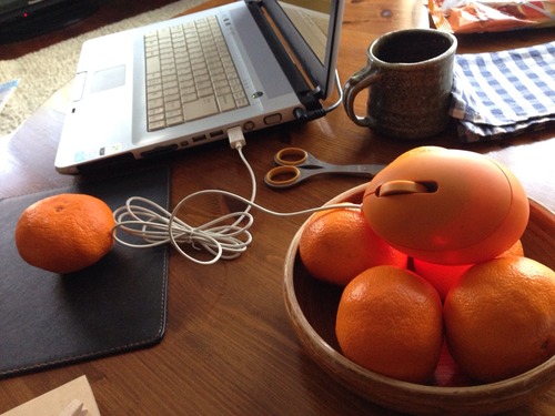 風邪予防にミカン。