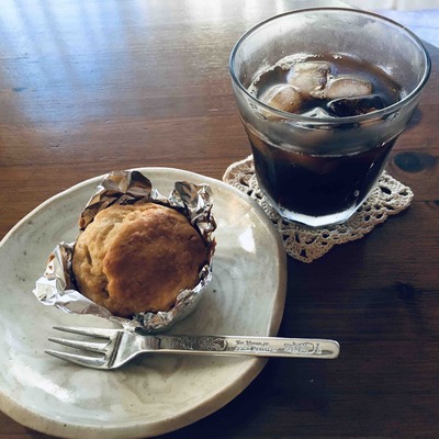 バナナケーキ焼いたので。