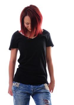 DALUC レディースVネックTシャツ通販
