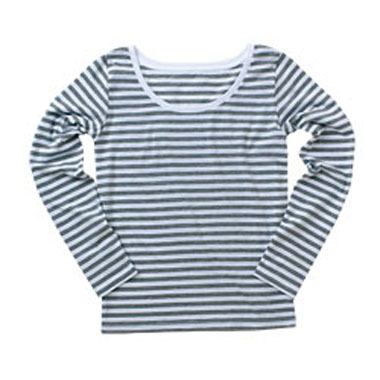 DALUC レディース ボーダー長袖Tシャツ(DL018)