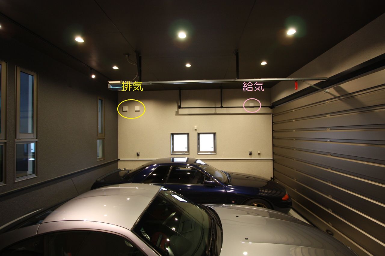 ガレージの換気システム 住友林業と建てるガレージハウス