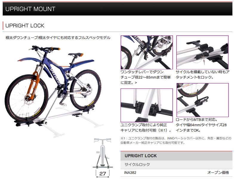 軽自動車の自転車キャリア ふうふう宮古島
