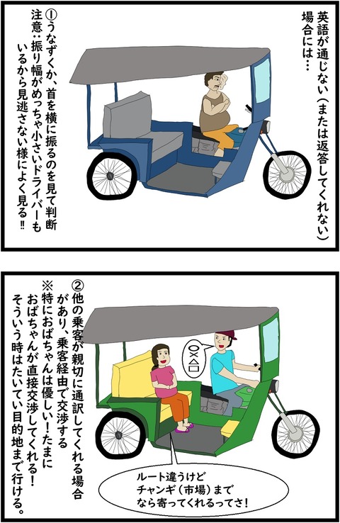 第７話　ペディキャブの交渉方法3,4