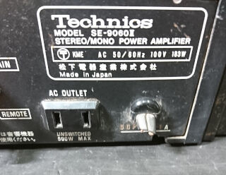 TECHNICS SE-9060Ⅱ入手! : 音の牢獄 TECHNICS SE-9060Ⅱ入手! : 音の牢獄
