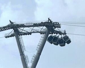 【動画】ロシアで起きたロープウェイ事故、怖すぎワロタ(((ﾟДﾟ)))