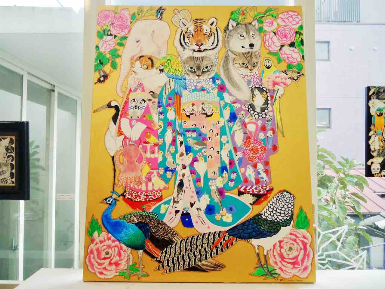 猫好き女子必見 爬虫類も美しい 金田花季展 百獣の女王 にハマる アートの定理