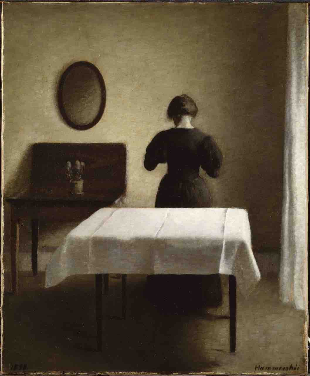 Vilhelm Hammershoi　ヴィルヘルム・ハンマースホイ　ハマスホイ 楽天市場】ヴィルヘルム ハンマースホイ（ハマスホイ）・「The