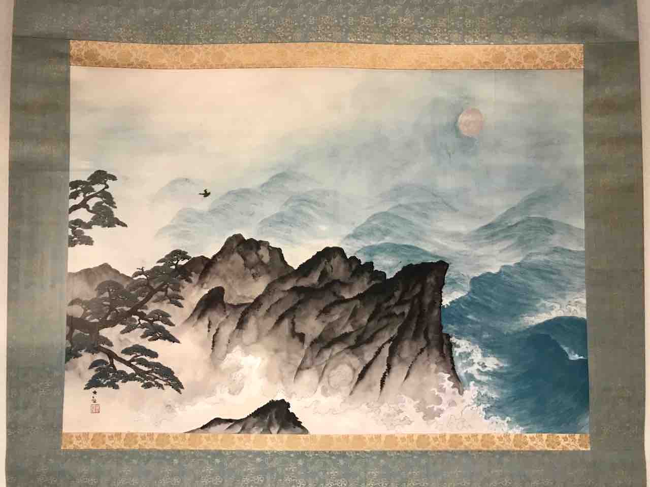 絵画　【山々の水に満たされ貯まりゆく】 水を描く〜夏に冷やしたサイダーを目から飲んだ感想〜 : アートの定理