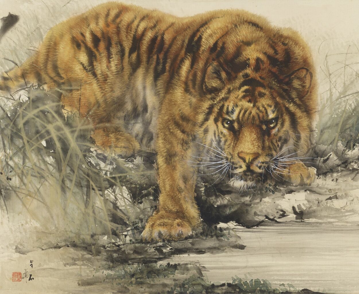 ネコを透かしてトラを見る 福田美術館 トラ時々ネコ 干支セトラ アートの定理