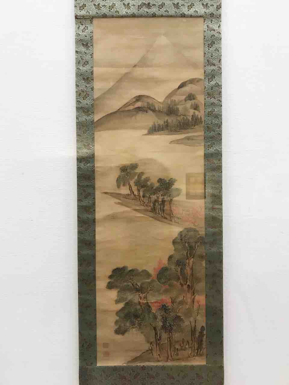 真景図 富士人物図 池 大雅 池大雅 南画家 古昔庵好斎 大倉好斎