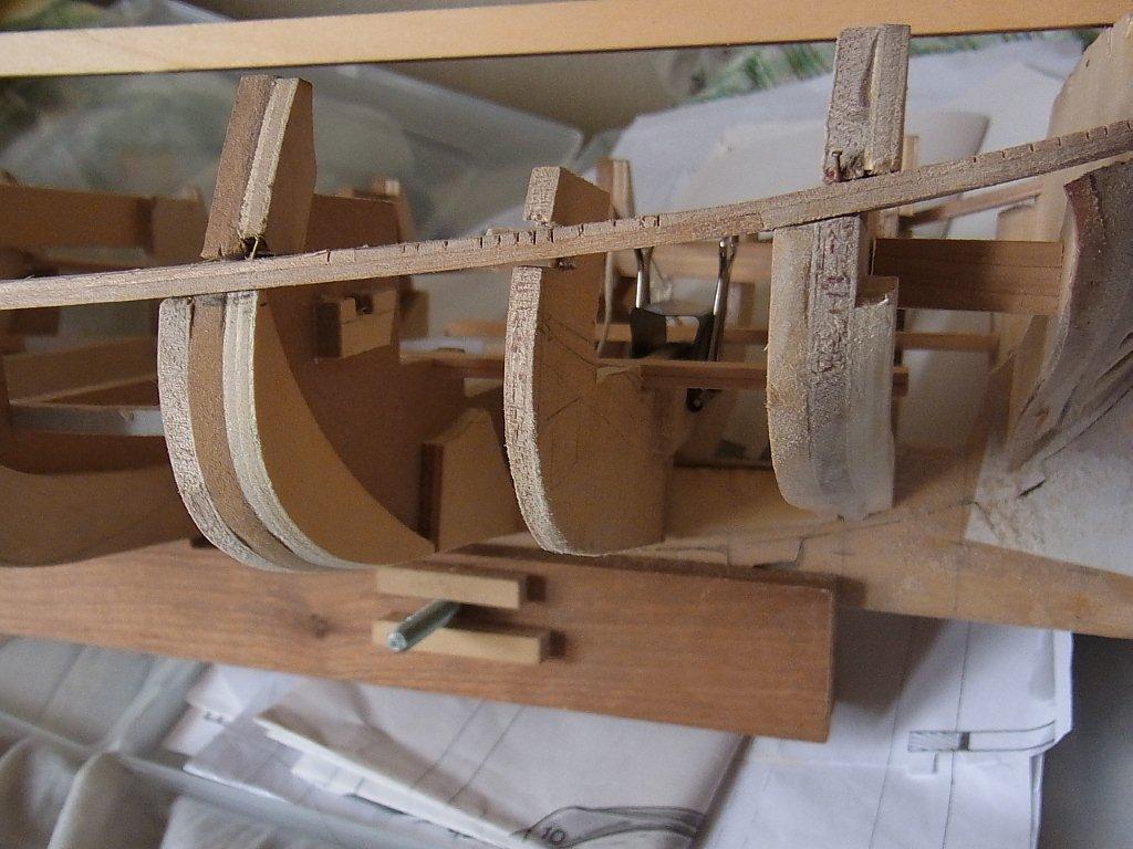 骨組み（キールとフレーム） : 帆船の構造模型をつくる