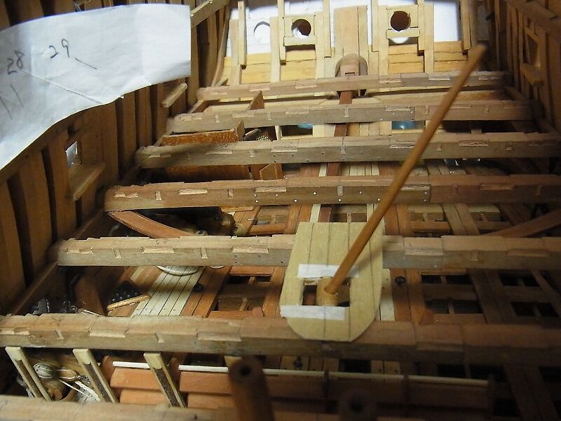 木帆船の舵 木帆船の舵