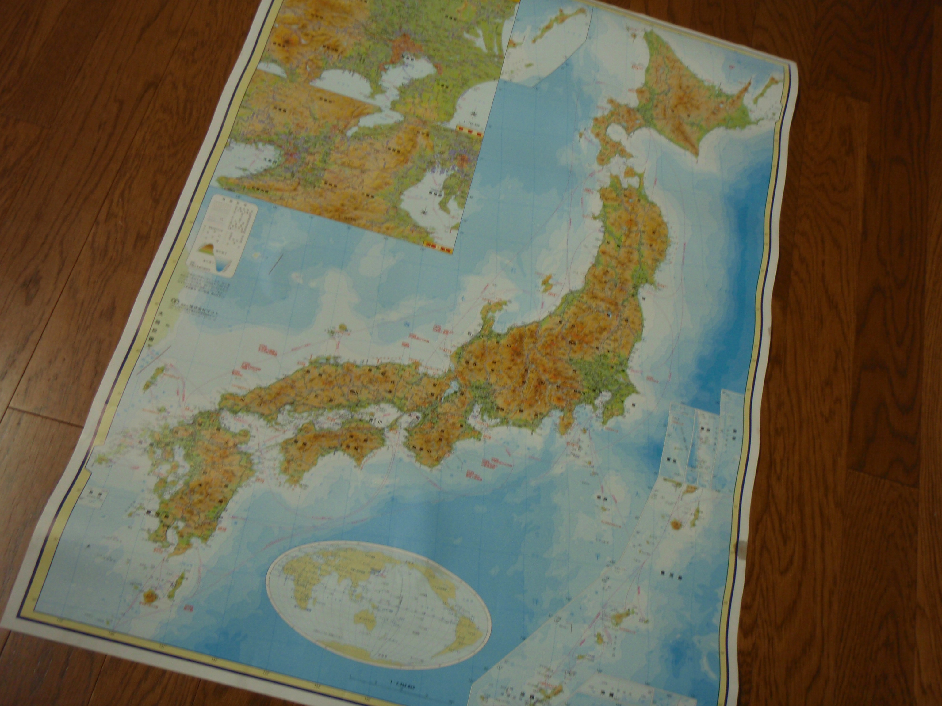 100円ショップで日本地図買いました 気ままにヨットライフ