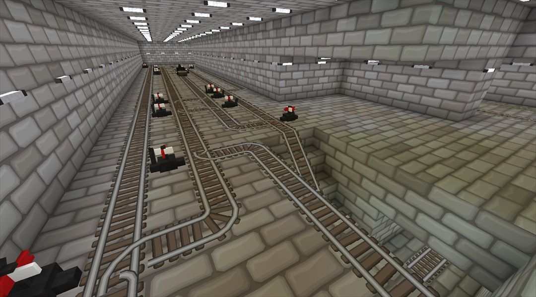 地下ステーションの整備と貨物用の引込線作成開始 北方開拓編 33 Minecraftチラシの裏