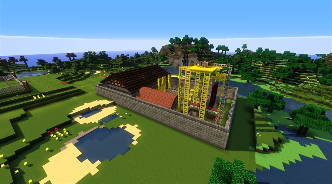 国立研究所の建設 精製設備を仕上げる Minecraftチラシの裏