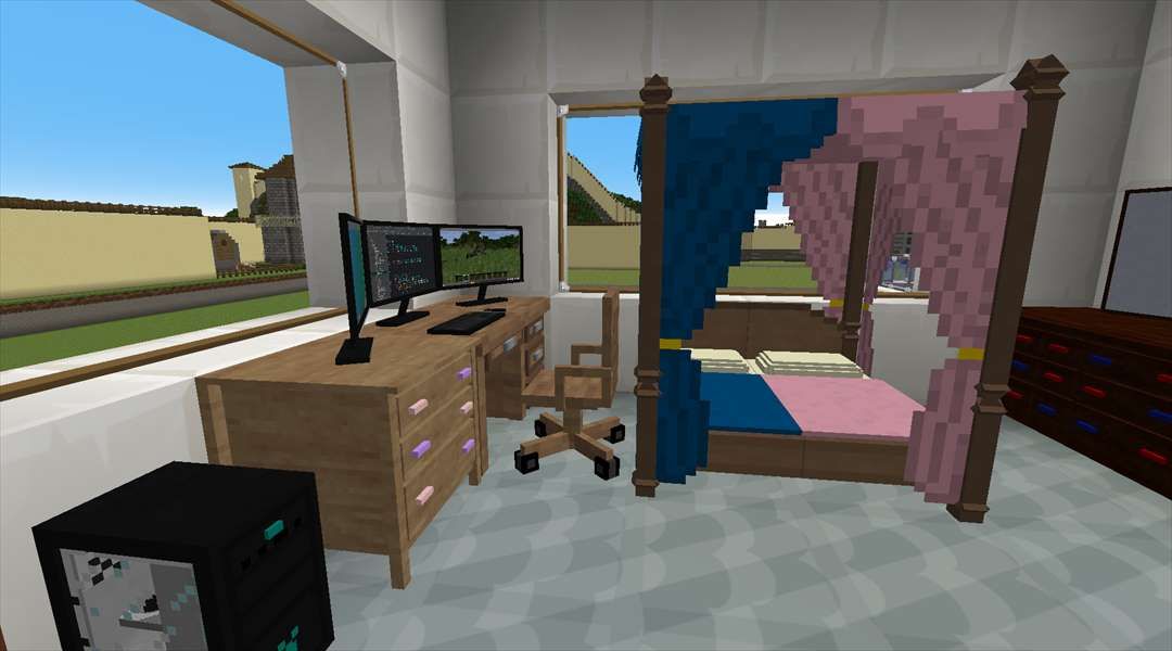 町に駐車場付きの一軒家を建てる 5 西部町開拓編 44 Minecraftチラシの裏