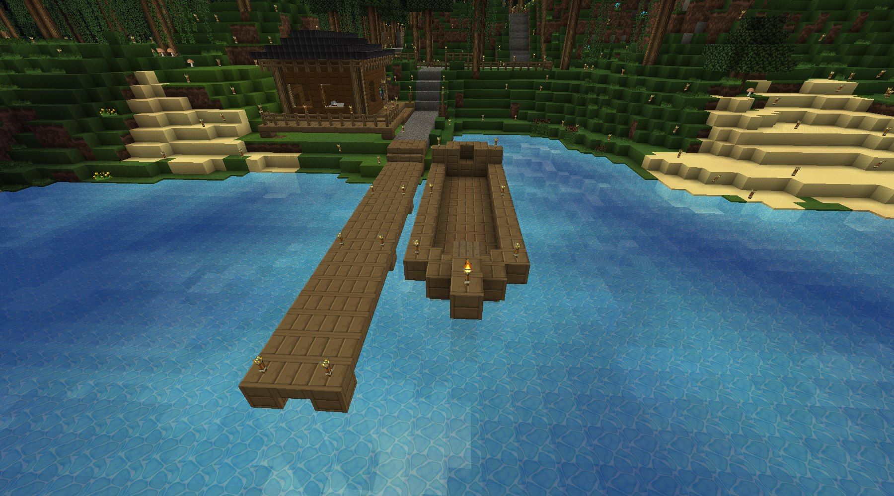 漁船をつくろうヽ ﾟ ﾟ ノこれでお魚ウハウハか ｗ Minecraftチラシの裏