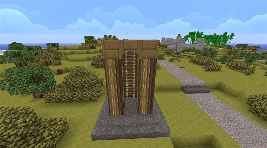 そろそろ村の安全を考えよう 見張り台の建設ヽ ﾟ ﾟ ノ Minecraftチラシの裏