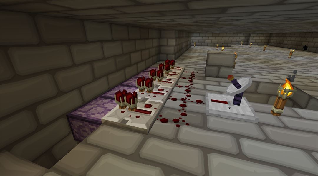 オルレフ城の内装開始 まずは正面玄関を中心に Minecraftチラシの裏