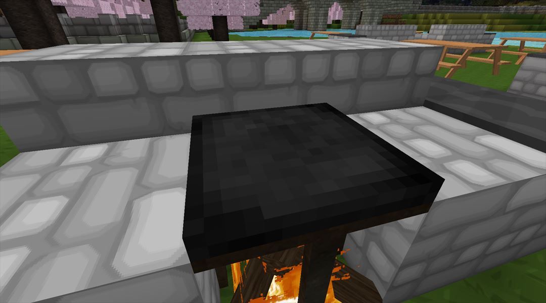 バーベキューのできるスペースを作成しよう リゾート作成 23 Minecraftチラシの裏