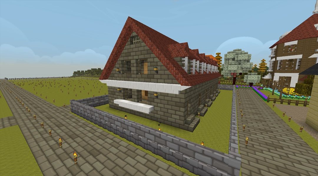 洋風長屋の建設 外装編 ヽ ﾟ ﾟ ノ叢雲町拡張計画 38 Minecraftチラシの裏