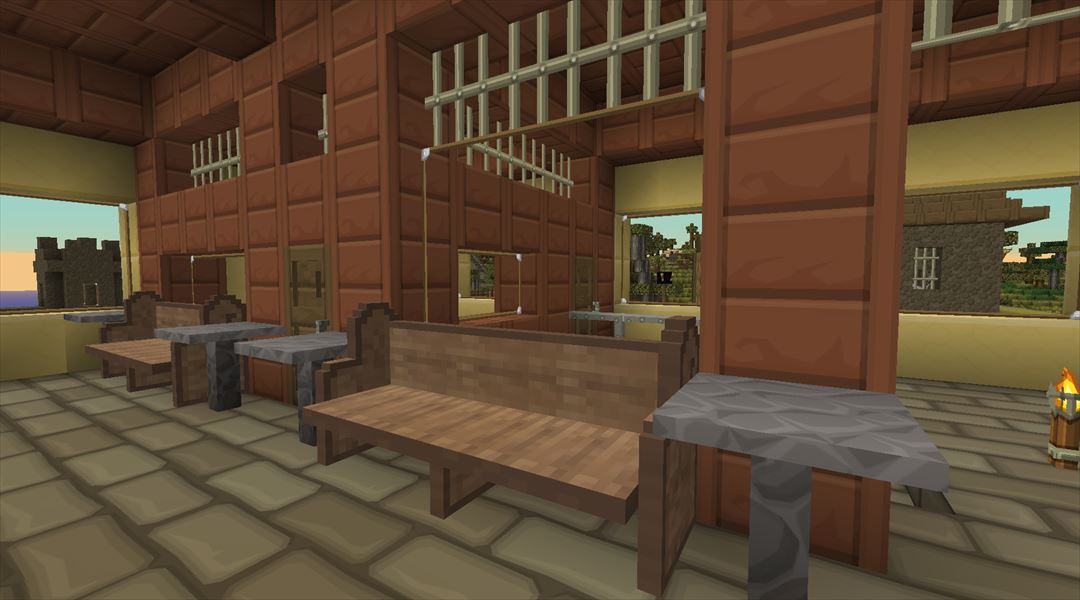 砂漠脇の駅を整備する 駅内設備を充実させよう Minecraftチラシの裏