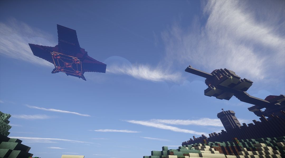 空中要塞はなぜ浮いているのか 浮遊装置と要塞下部の充実 匠要塞建築 Minecraftチラシの裏