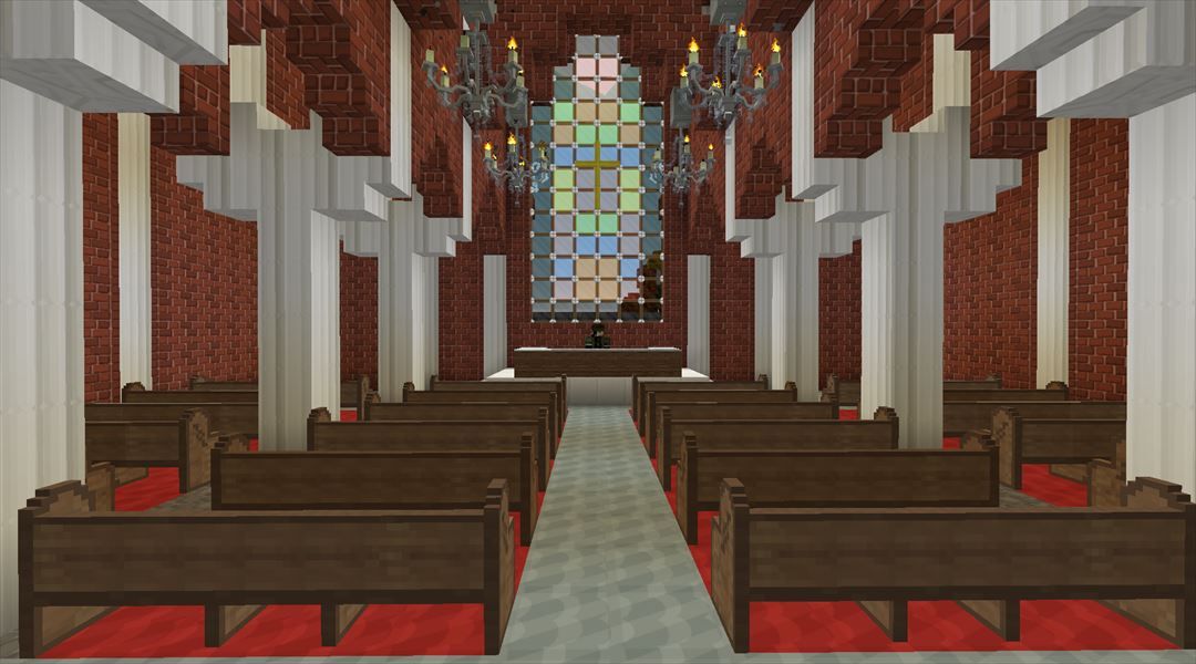叢雲町第２次開発計画 街に心の安らぎを 教会の建築 3 Minecraftチラシの裏