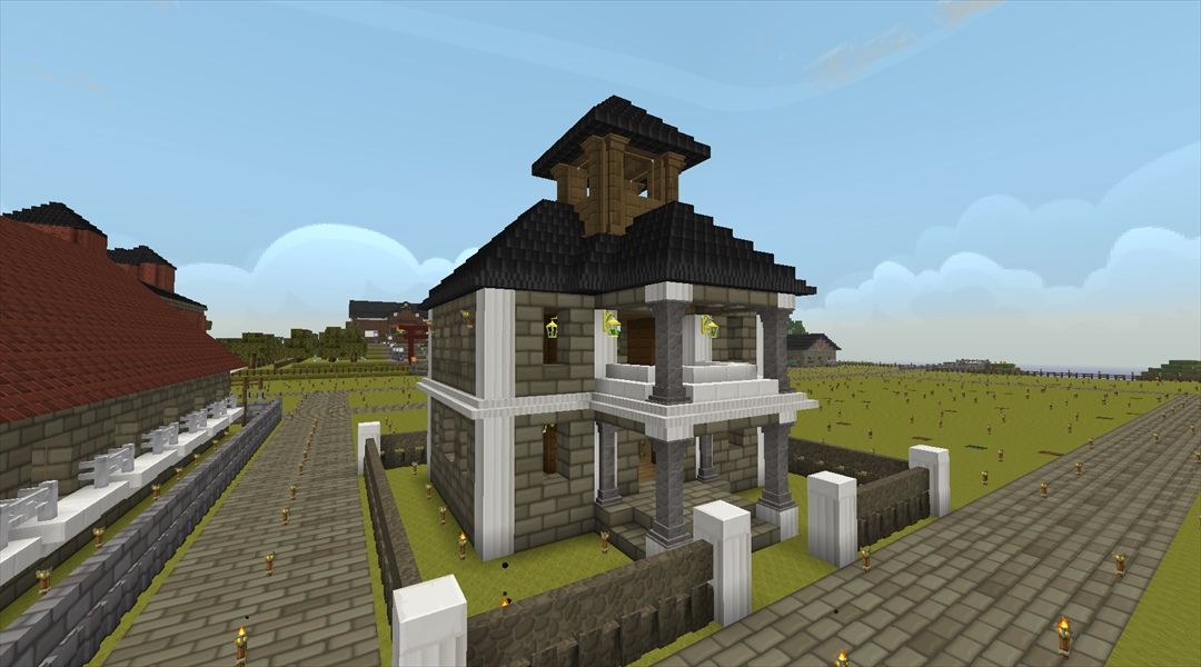 洋風一軒家の建築 外装編 叢雲町拡張計画 40 Minecraftチラシの裏