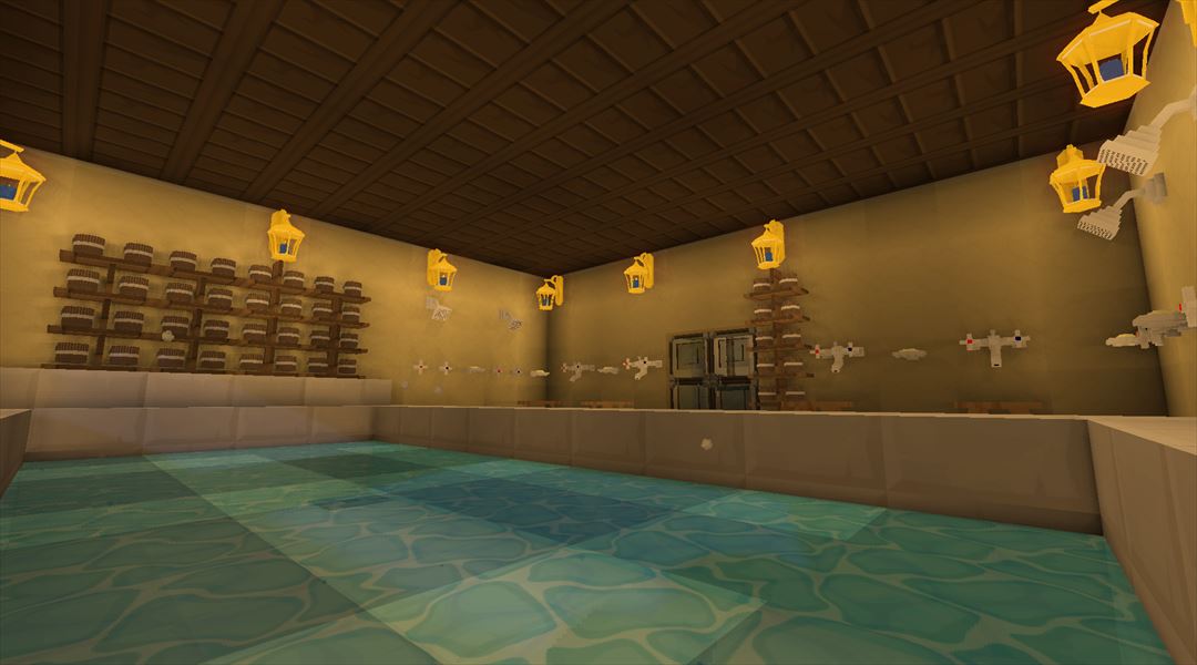 オルレフ邸の建設 みんなで入れる大浴場の作成 Minecraftチラシの裏
