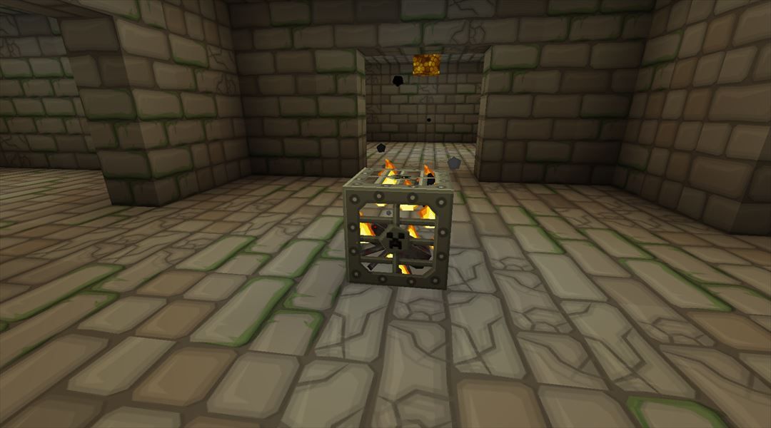 最下層間近 モンスタースポナーを殲滅せよ 超ゾンビ城地下編 11 Minecraftチラシの裏