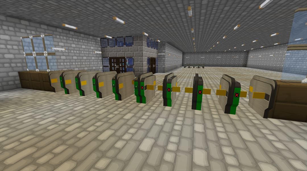 改札内を中心にいろいろ整備していく 鉄道敷設編 15 Minecraftチラシの裏