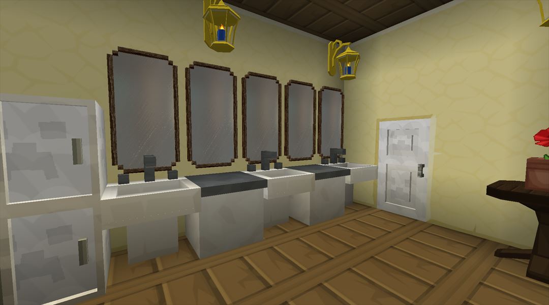 オルレフ邸の建設 みんなで入れる大浴場の作成 Minecraftチラシの裏