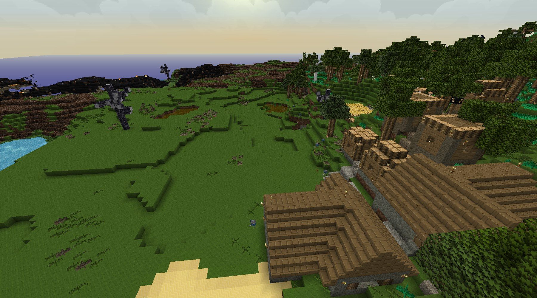 発見した新たな村を開拓ヽ ﾟ ﾟ ノ北方開拓編 1 Minecraftチラシの裏