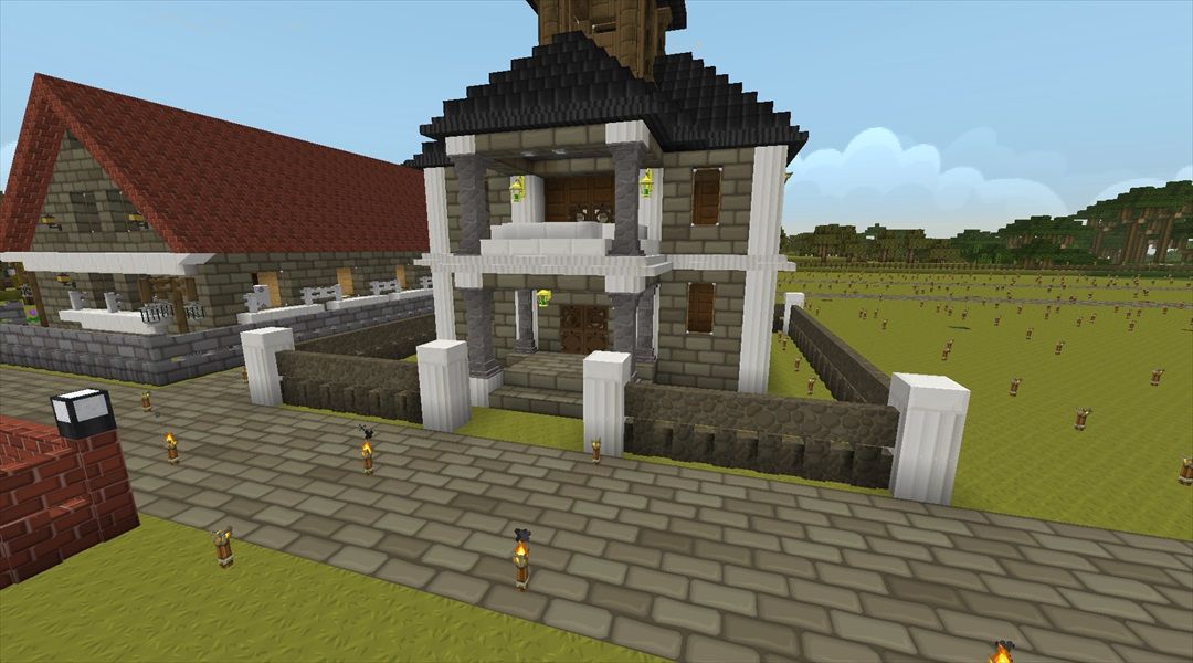 洋風一軒家の建築 外装編 叢雲町拡張計画 40 Minecraftチラシの裏