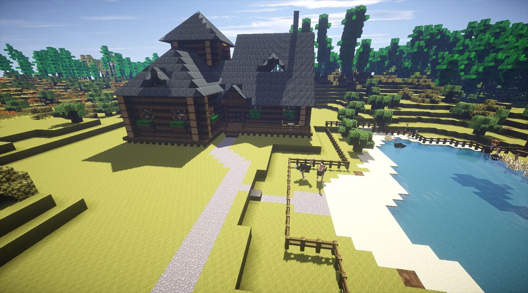 Sao キリトさんの家が遂に完成 アニメ版と比較しようヽ ﾟ ﾟ ノ Minecraftチラシの裏