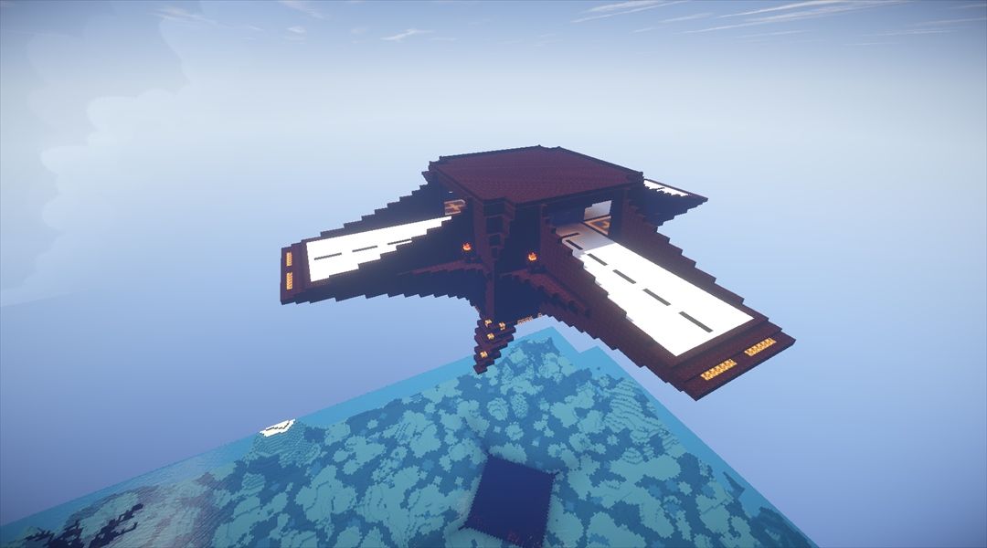 空中要塞はなぜ浮いているのか 浮遊装置と要塞下部の充実 匠要塞建築 Minecraftチラシの裏