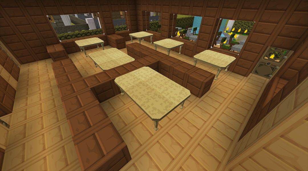 レストランを作成する 内装編 ヽ ﾟ ﾟ ノ叢雲町拡張計画 46 Minecraftチラシの裏