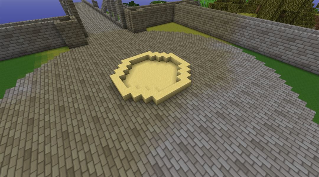 叢雲町第２次開発計画 高台部分の入口を整備 Minecraftチラシの裏
