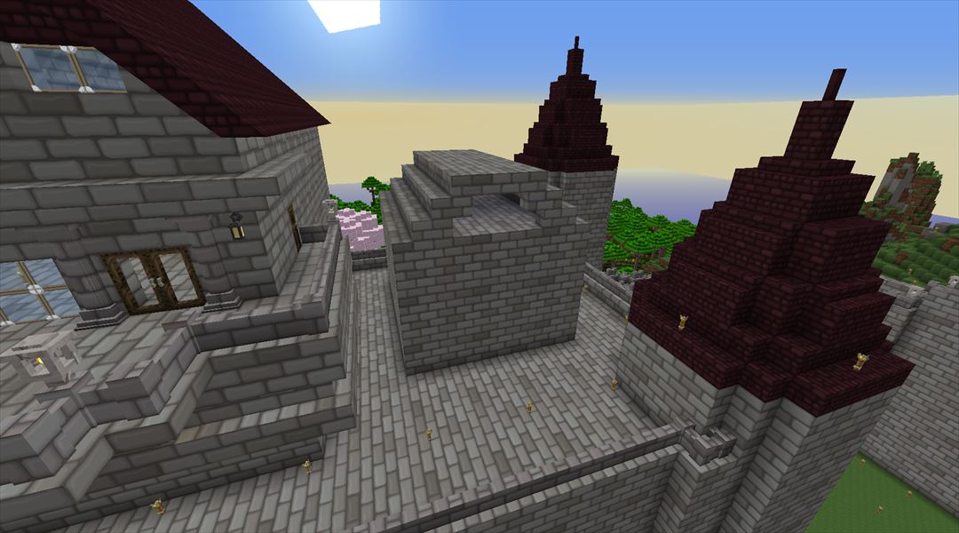 オルレフ城の外装が遂に完成 W Minecraftチラシの裏
