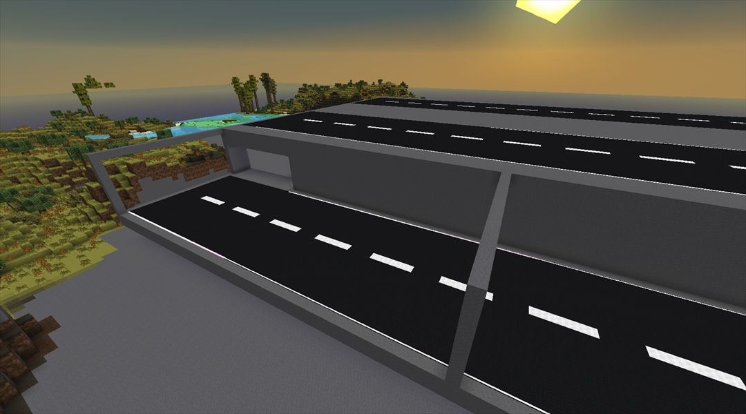 サブ滑走路の建設からの格納庫整備開始 秘密基地建設 2 Minecraftチラシの裏