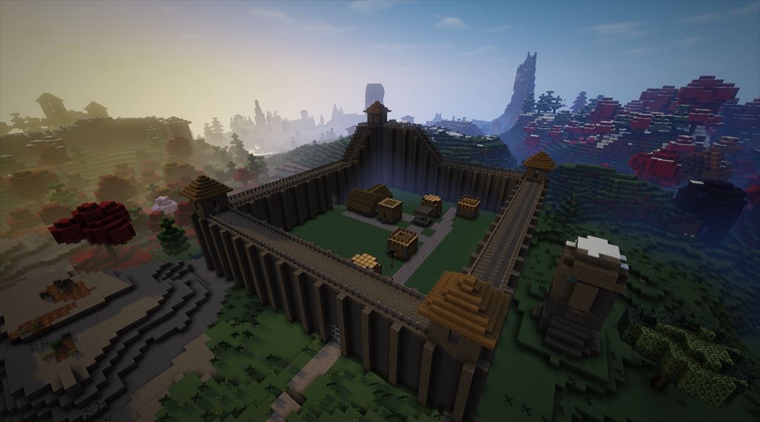 モンスターの超巨大拠点を攻めるための拠点を作る 西部攻略拠点作成 1 Minecraftチラシの裏