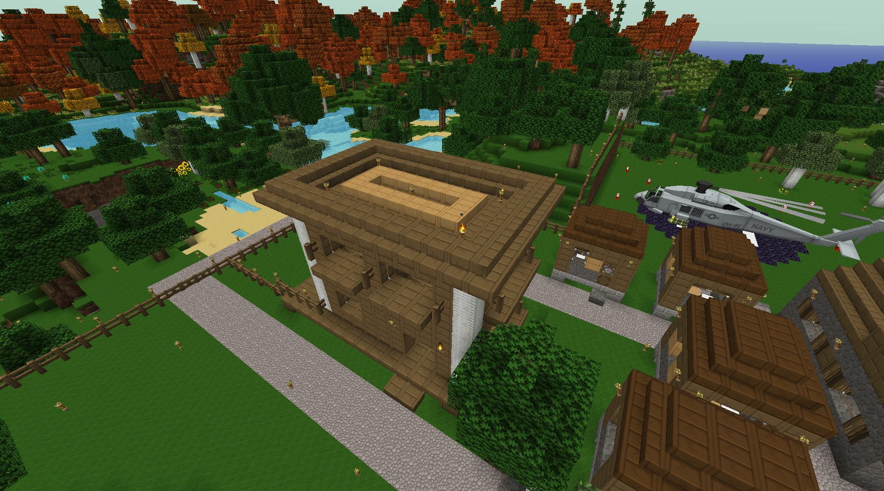 新規村探索編 3 新しい村に新築の家を建てようヽ ﾟ ﾟ ノ Minecraftチラシの裏