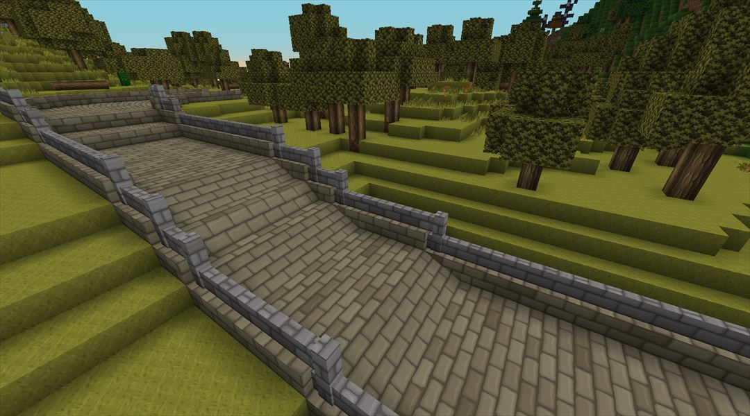 叢雲町とリゾート施設を接続しよう 道路編中編 リゾート作成 Minecraftチラシの裏