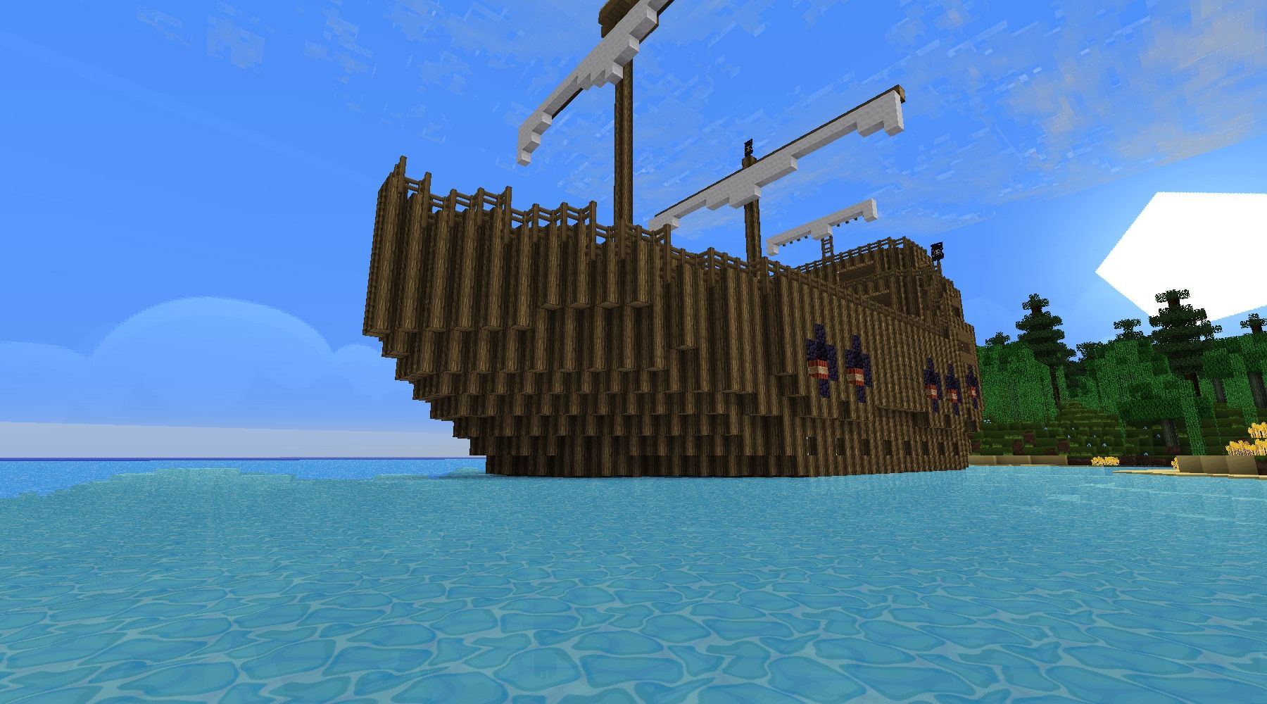 大型海賊船を航行可能にする 海賊攻略番外編 13 Minecraftチラシの裏