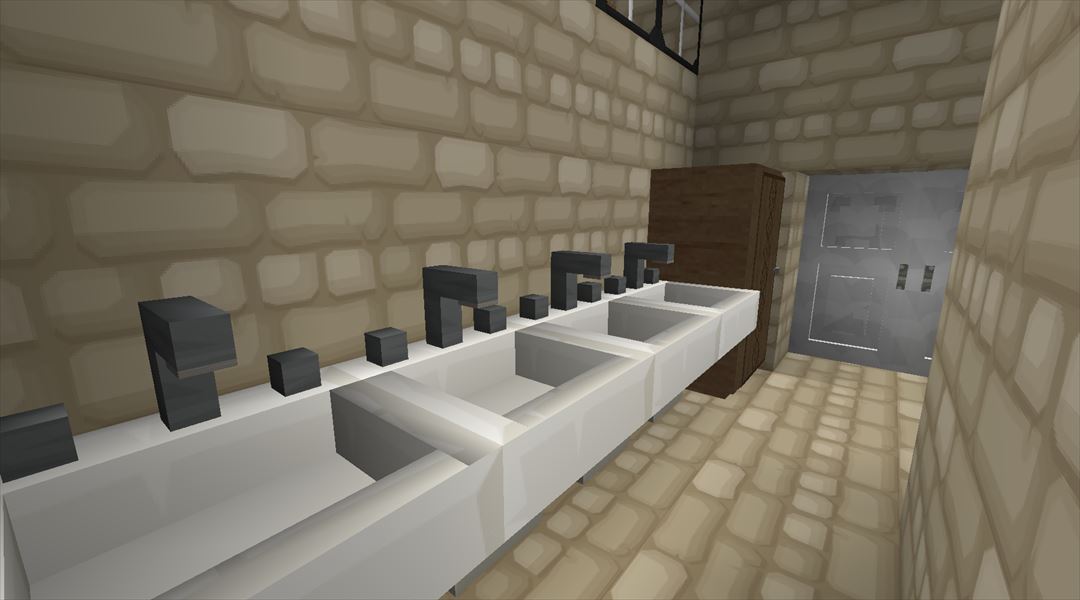 劇場1階のロビーにトイレを作る 劇場建築編 10 Minecraftチラシの裏