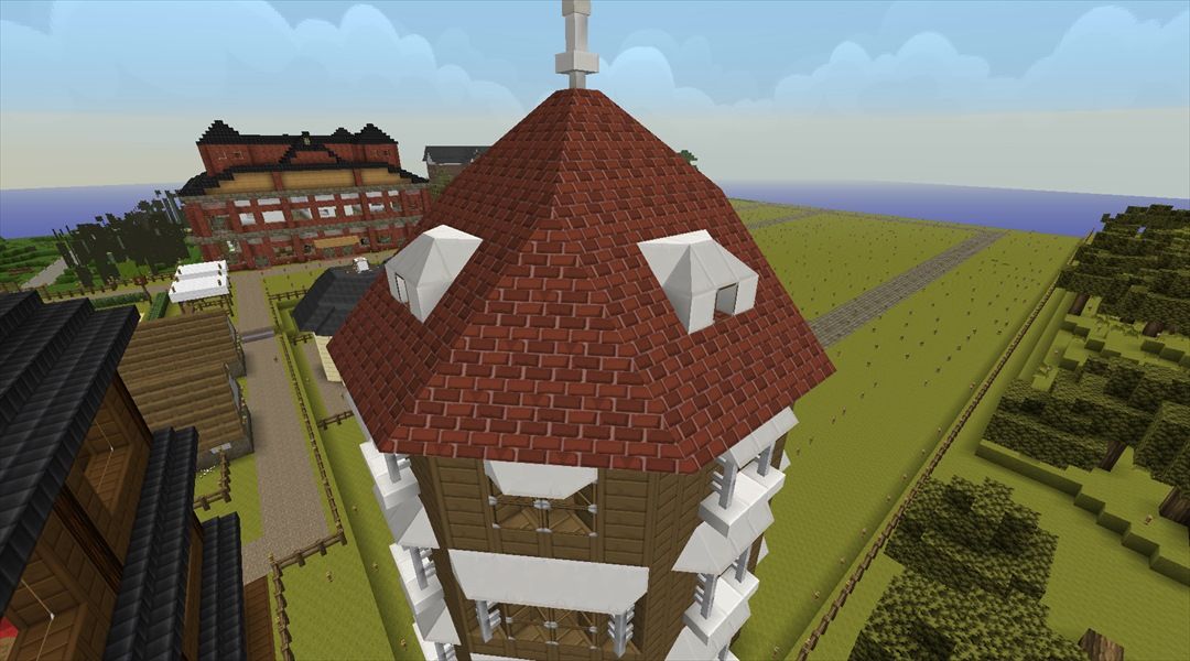 ムーミンハウス的な家 外装一部変更 内装完了 叢雲町拡張計画 35 Minecraftチラシの裏