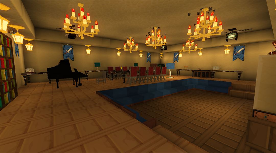 オルレフ邸の建設 リビングルームを整備する Minecraftチラシの裏