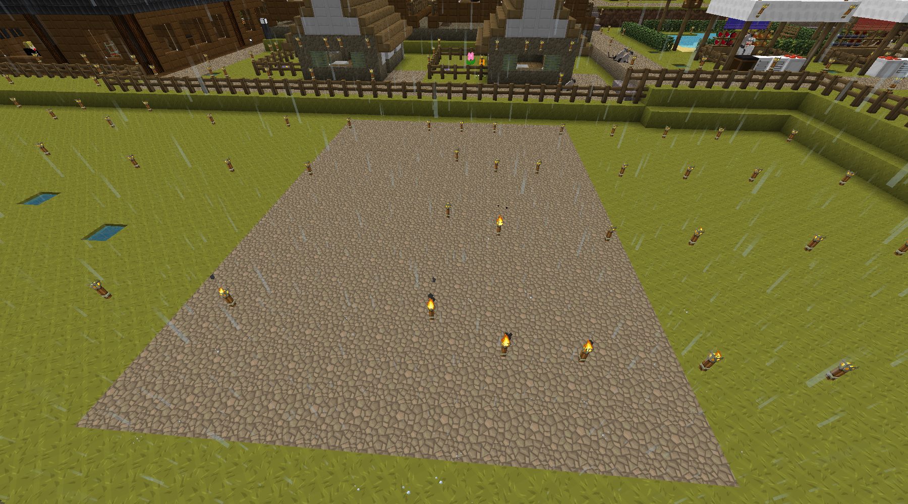 特殊な形状の建物を建てる 叢雲町拡張計画 16 Minecraftチラシの裏